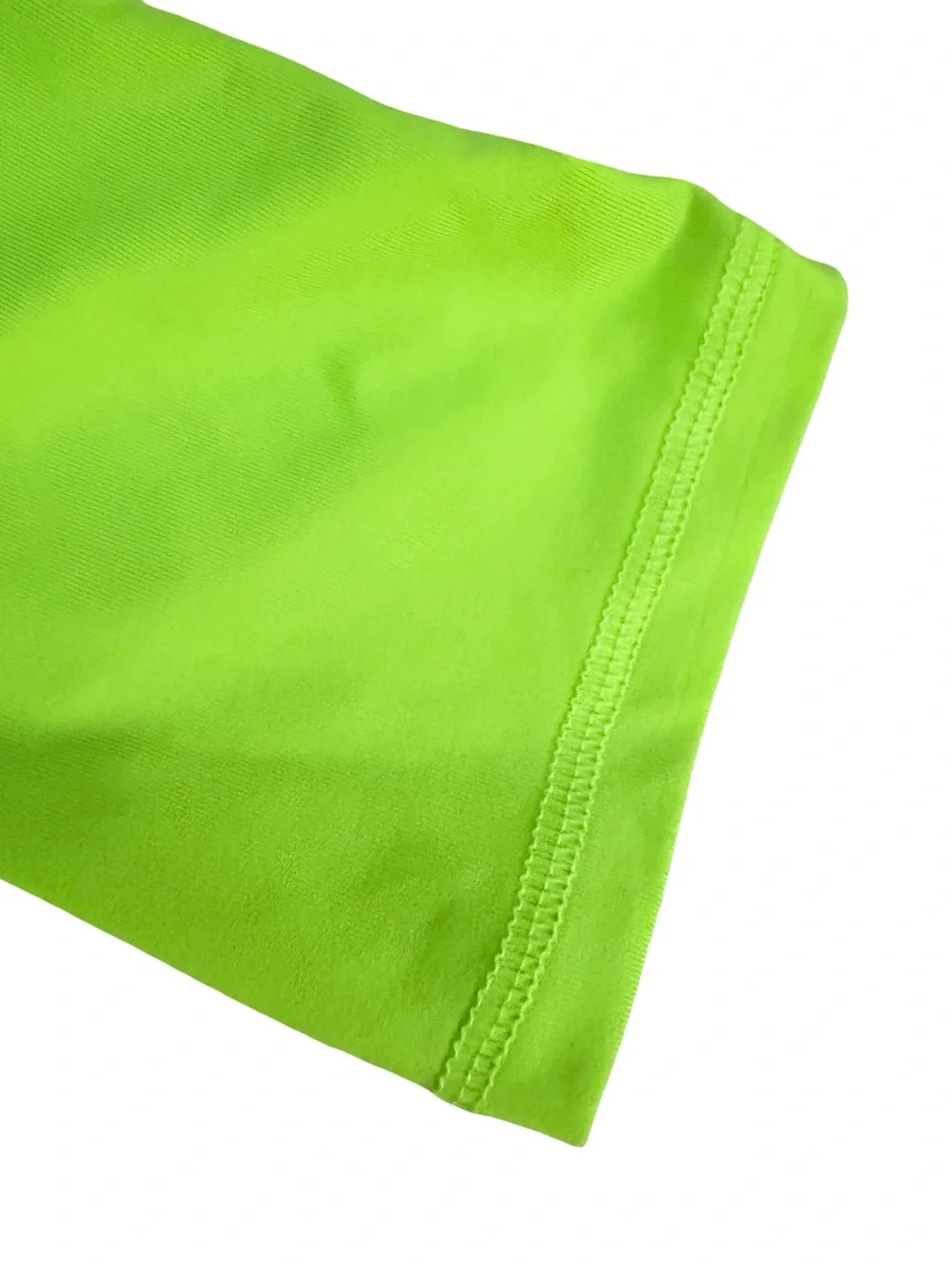 Cat & Jack Boys Neon Lime Green Short Sleeve Rash Guard Swim Shirt -Size S (6/7)